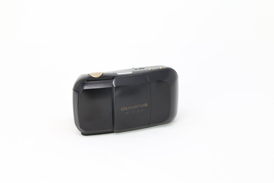 Olympus Stylus Infinity MJU 35mm Film Camera Black Gold